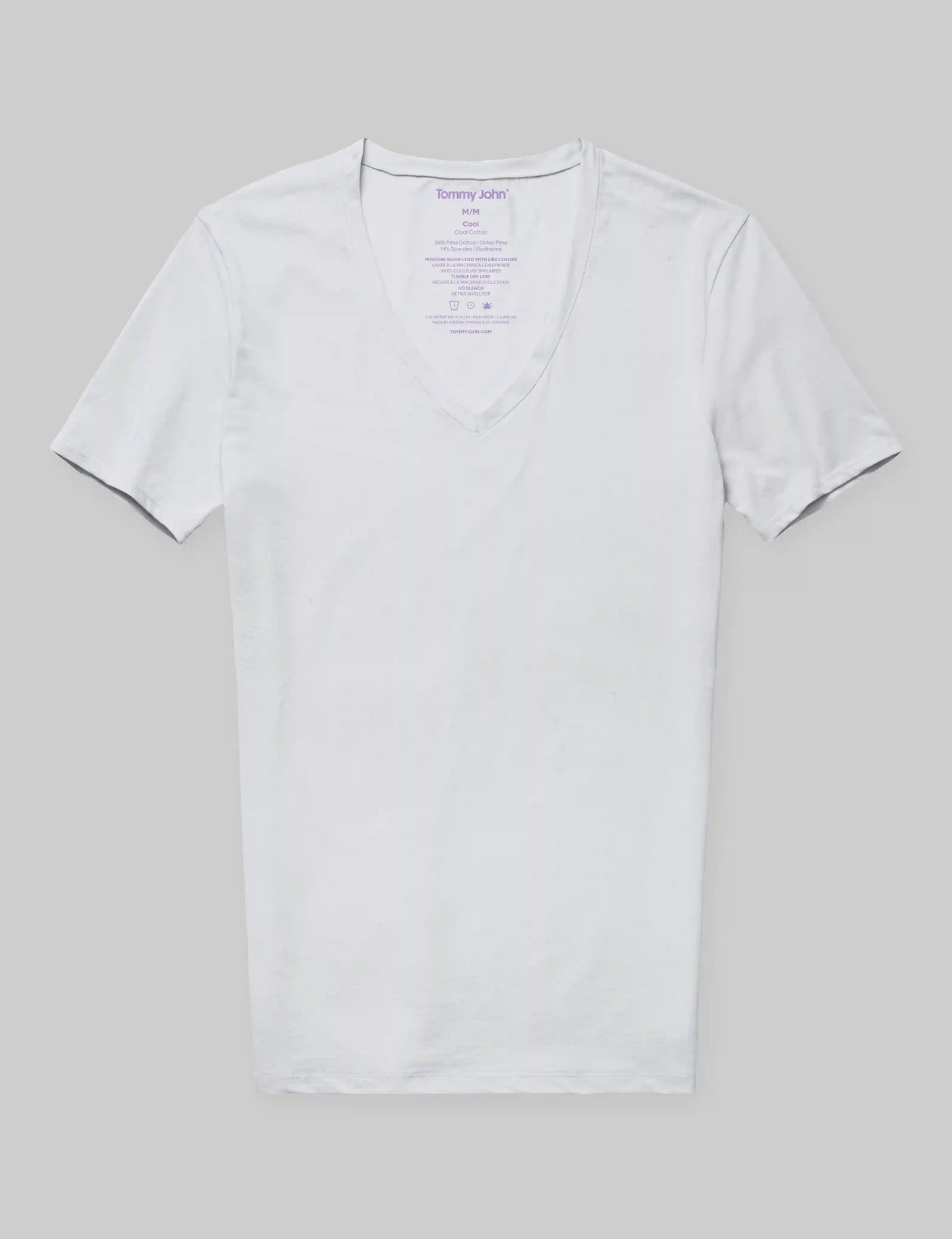 Cool Cotton Deep V-Neck Stay-Tucked Undershirt