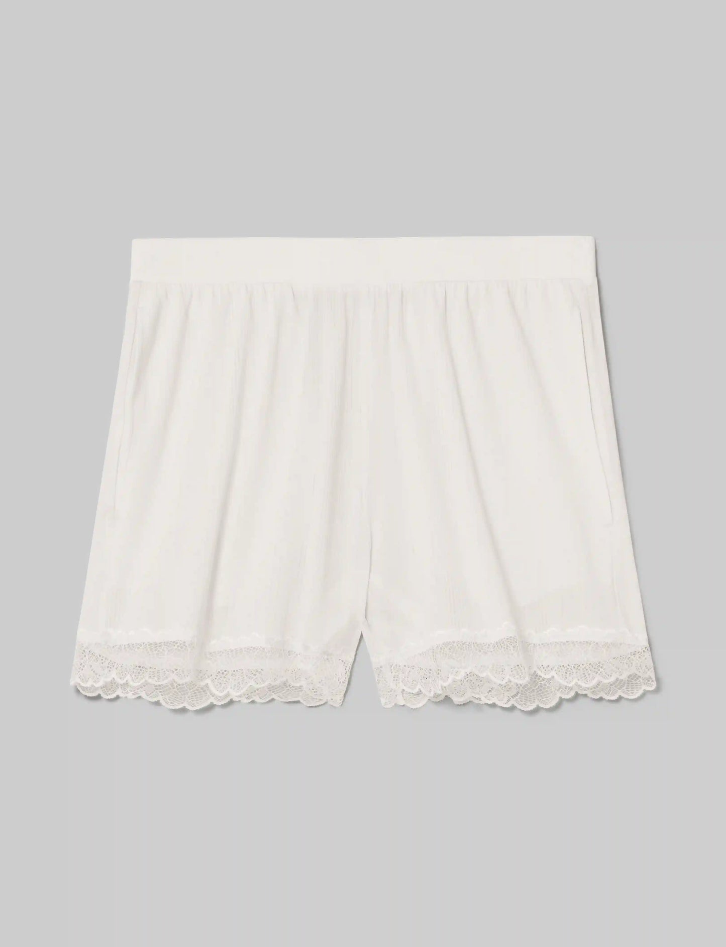 Women's Second Skin Luxe Rib Lace Short