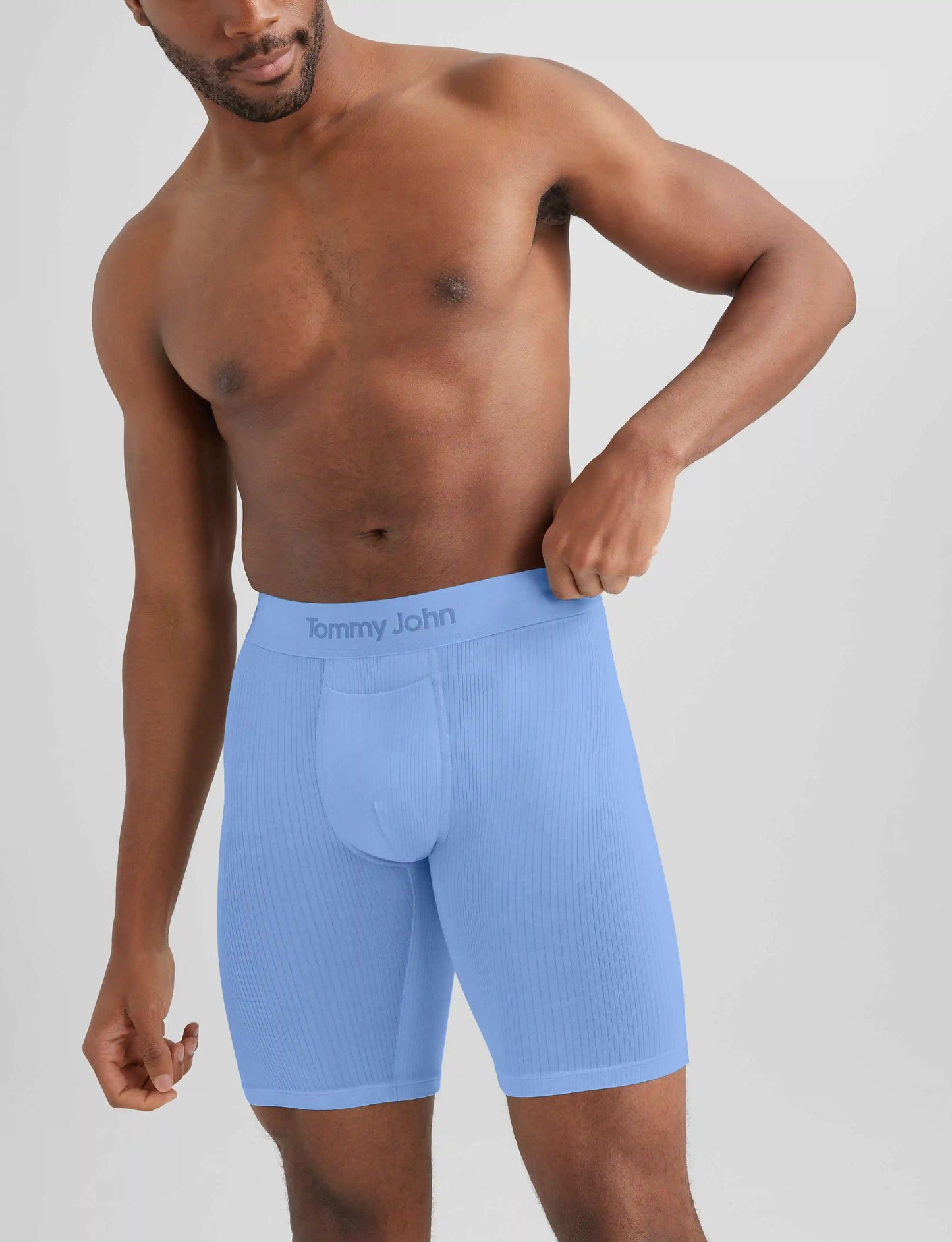 Second Skin Luxe Rib Boxer Brief 8"