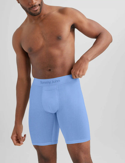 Second Skin Luxe Rib Boxer Brief 8"