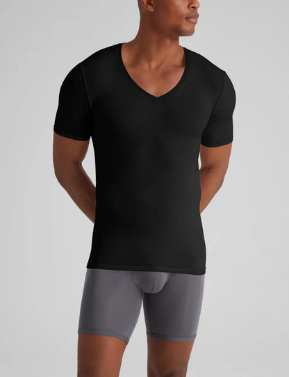 Cool Cotton Deep V-Neck Stay-Tucked Undershirt (6-Pack)