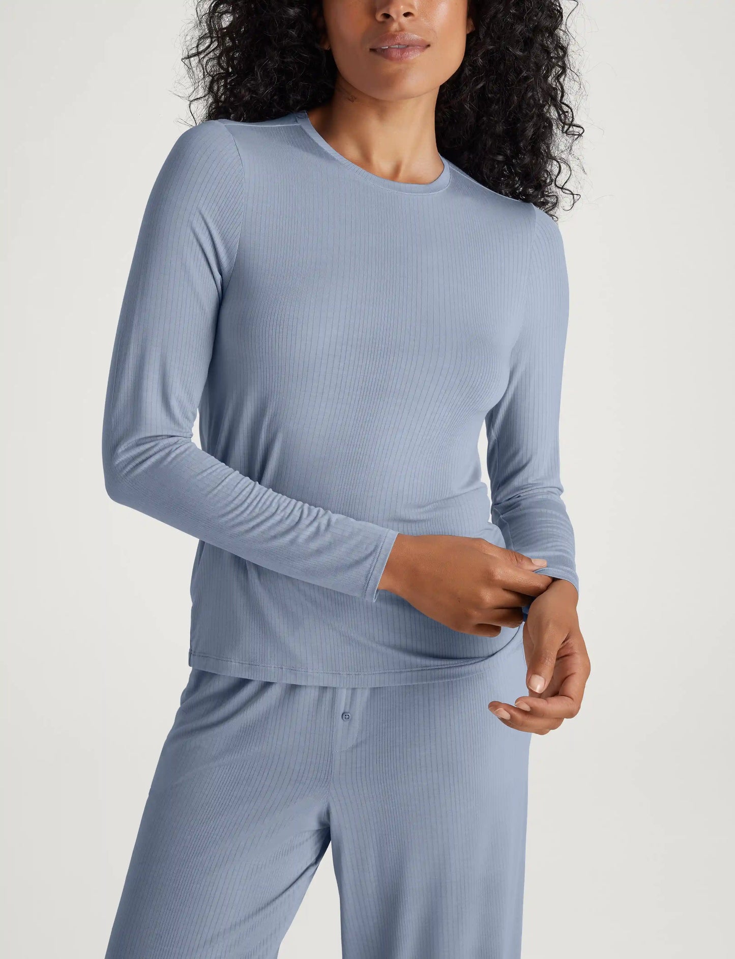 Women's Second Skin Luxe Rib Long Sleeve Crew Neck
