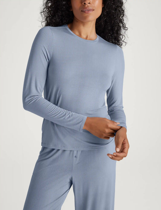 Women's Second Skin Luxe Rib Long Sleeve Crew Neck