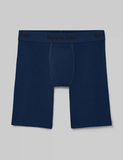 Second Skin Luxe Rib Boxer Brief 8"