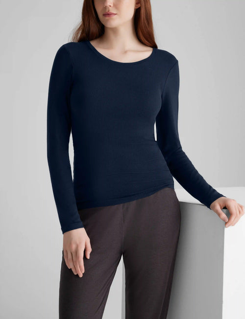 Women's Micro Rib Long Sleeve Tee