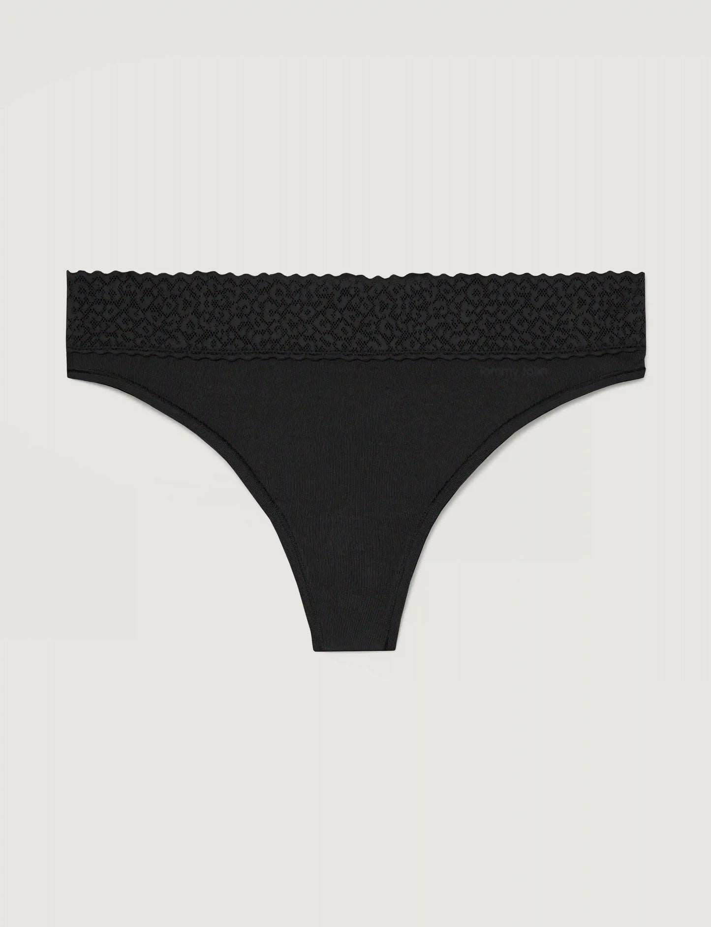 Women's Second Skin Thong, Lace Waist