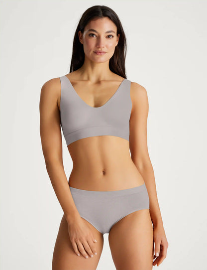 Second Skin Pullover V-Neck Bra & Brief Set