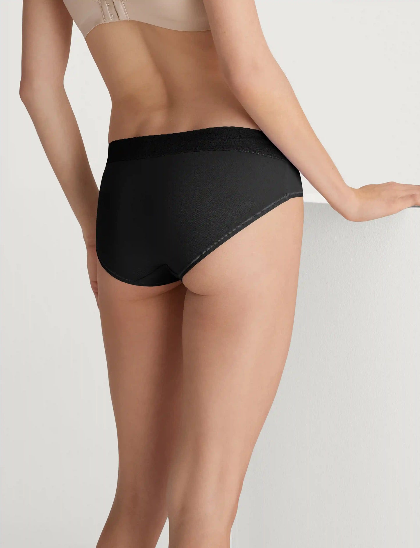 Women's Second Skin Brief, Lace Waist (3-Pack)