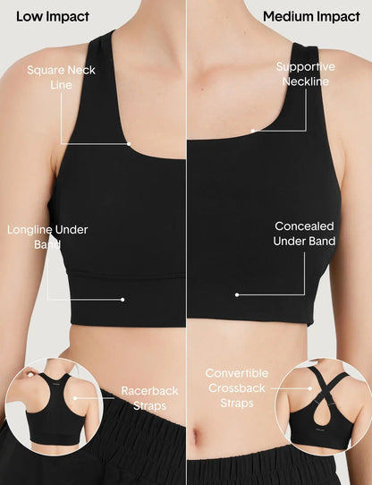 Low Impact Racerback Sports Bra (2-Pack)