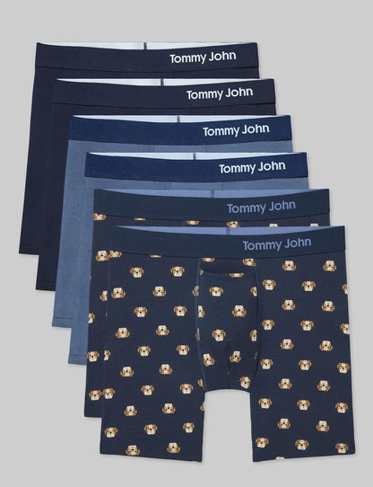 Cool Cotton Mid-Length Boxer Brief 6" (6-Pack)