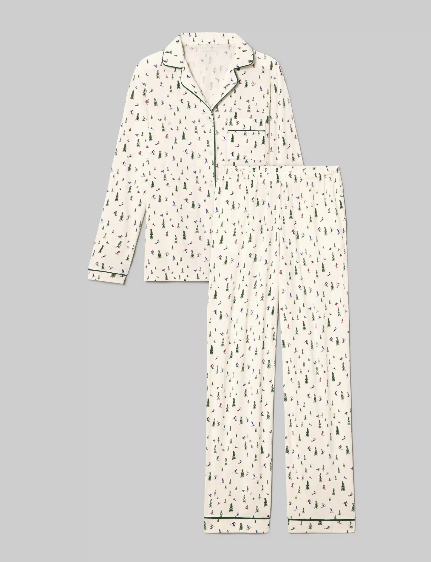Women's Downtime Long Sleeve Pajama Top & Pant Set