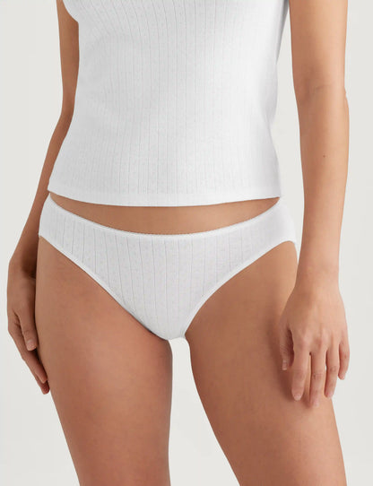 Women's Cotton Pointelle Bikini
