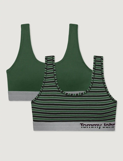 Cool Cotton Scoop Bralette (2-pack)