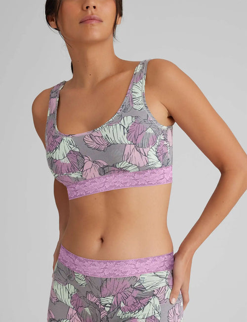 Second Skin Scoop Bralette, Lace Band