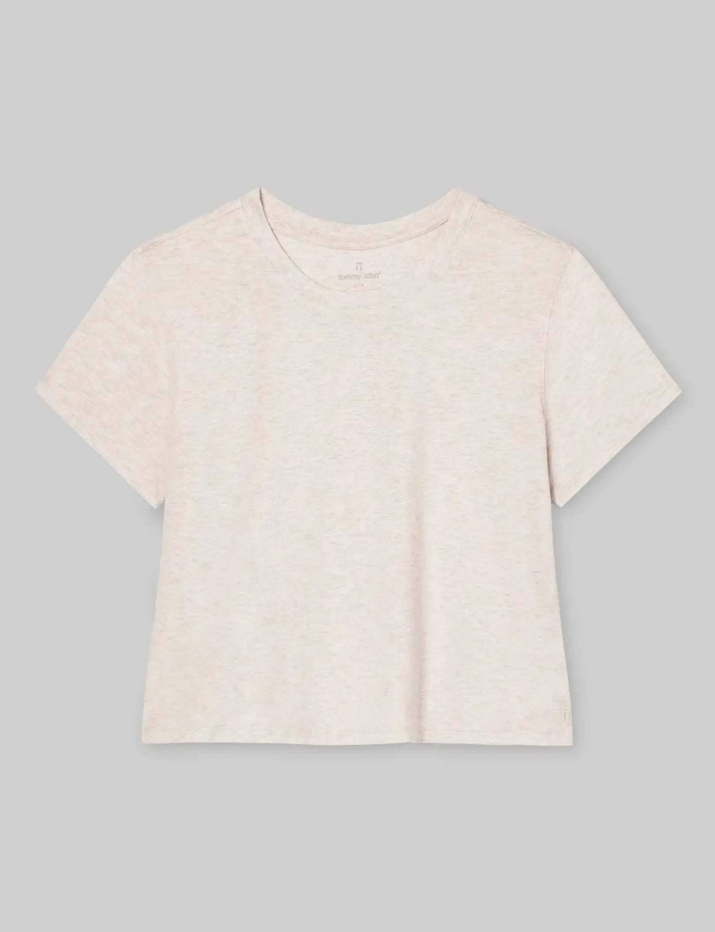 Women's Second Skin Not-Too-Cropped Crew Neck Tee