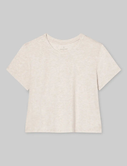 Women's Second Skin Not-Too-Cropped Crew Neck Tee