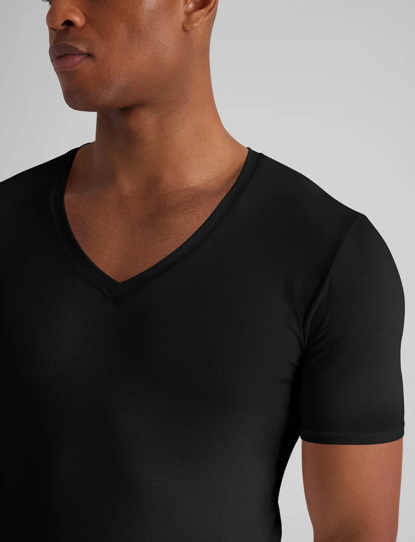 Cool Cotton Deep V-Neck Stay-Tucked Undershirt
