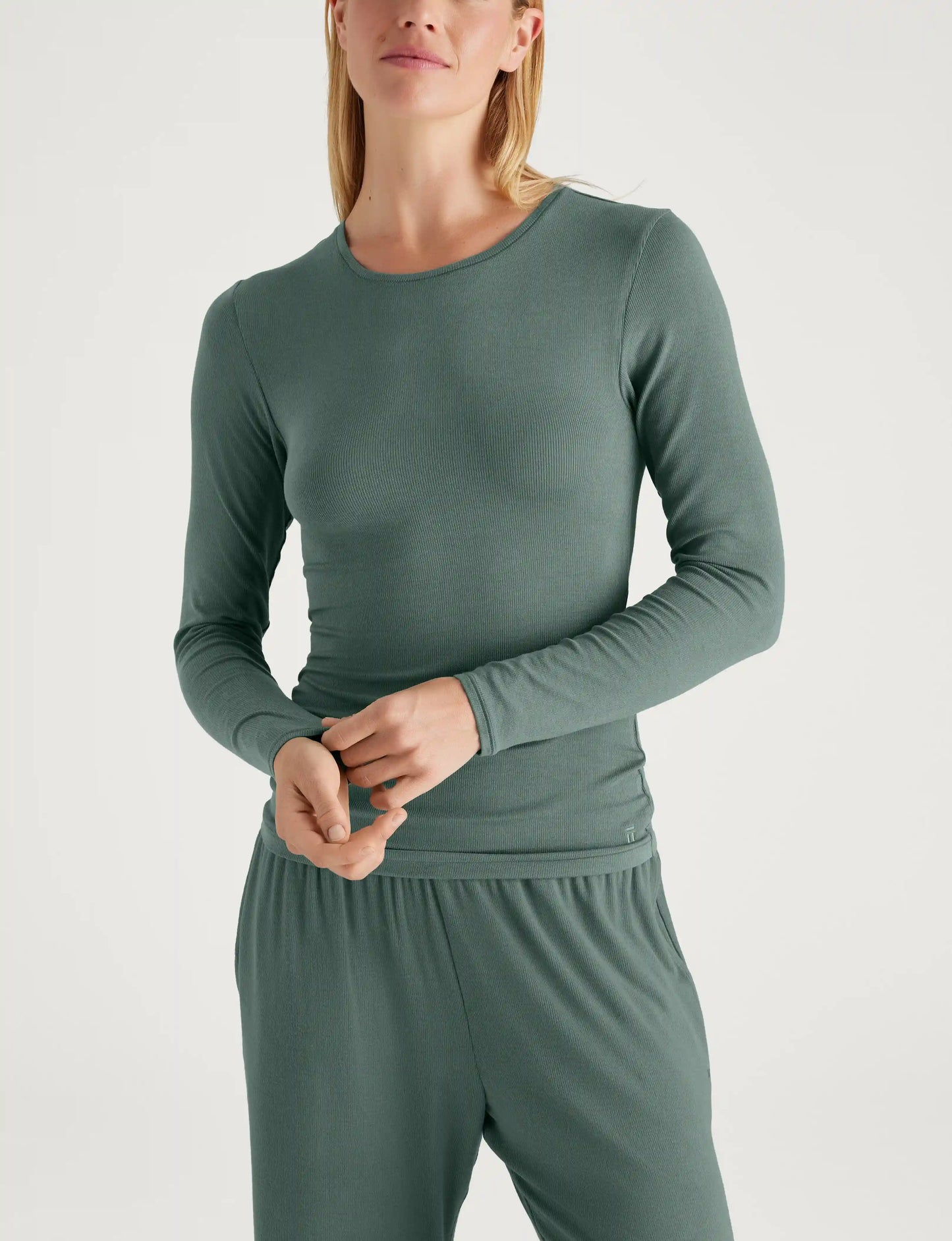 Women's Micro Rib Long Sleeve Tee