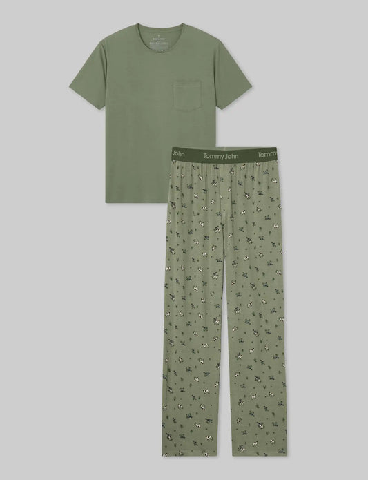 Second Skin Sleep Pocket Tee & Pant Set