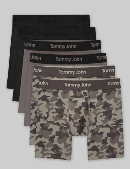 Second Skin Mid-Length Boxer Brief 6" (6-Pack)