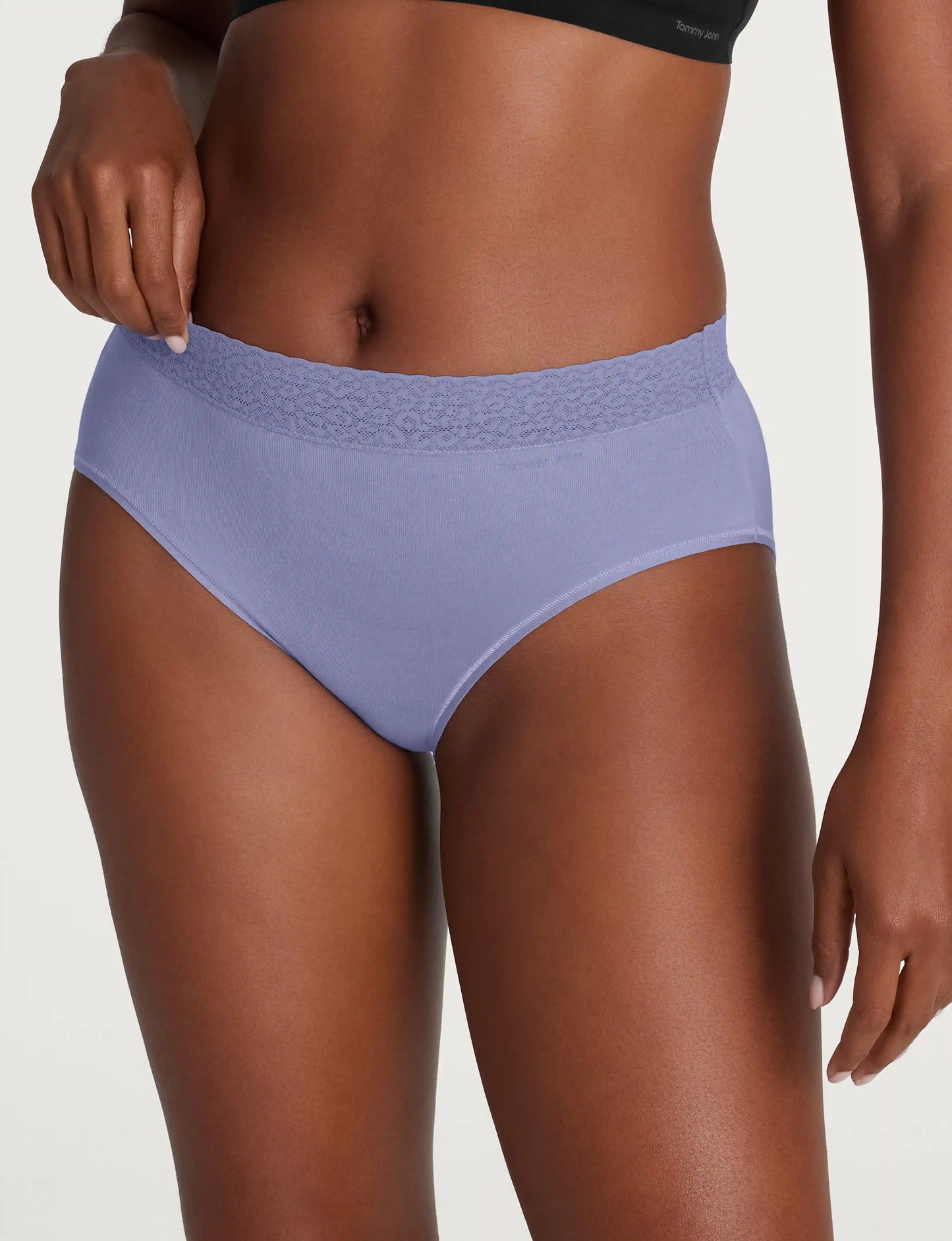 Women's Second Skin High Rise Brief, Lace Waist