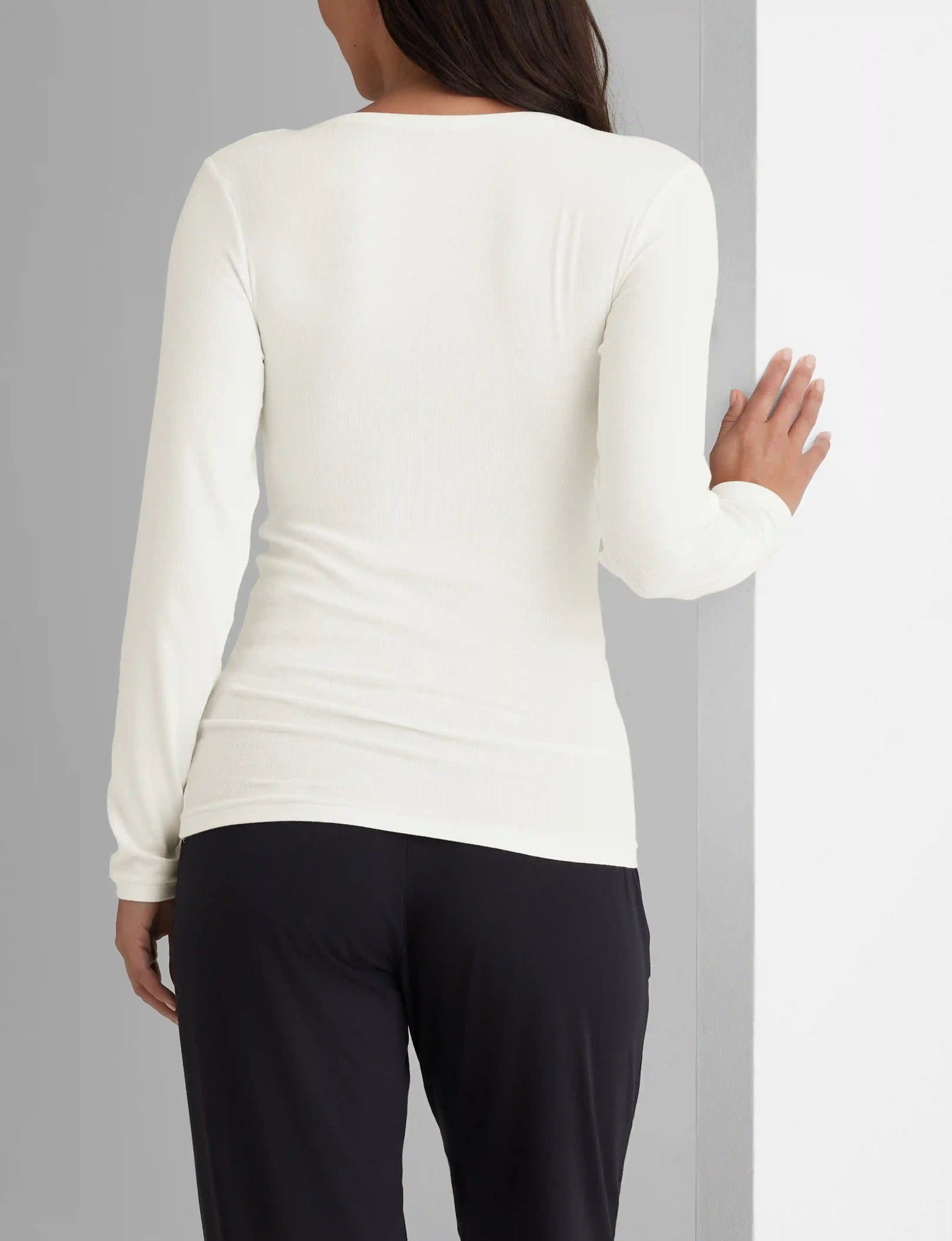 Women's Micro Rib Long Sleeve Tee (2-Pack)