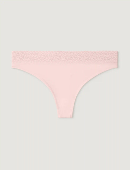 Women's Second Skin Thong, Lace Waist