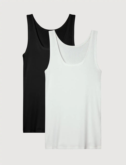 Women's Micro Rib Fitted Tank (2-Pack)