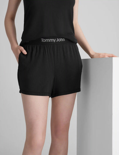 Women's Second Skin Luxe Rib Sleep Tank & Short Set