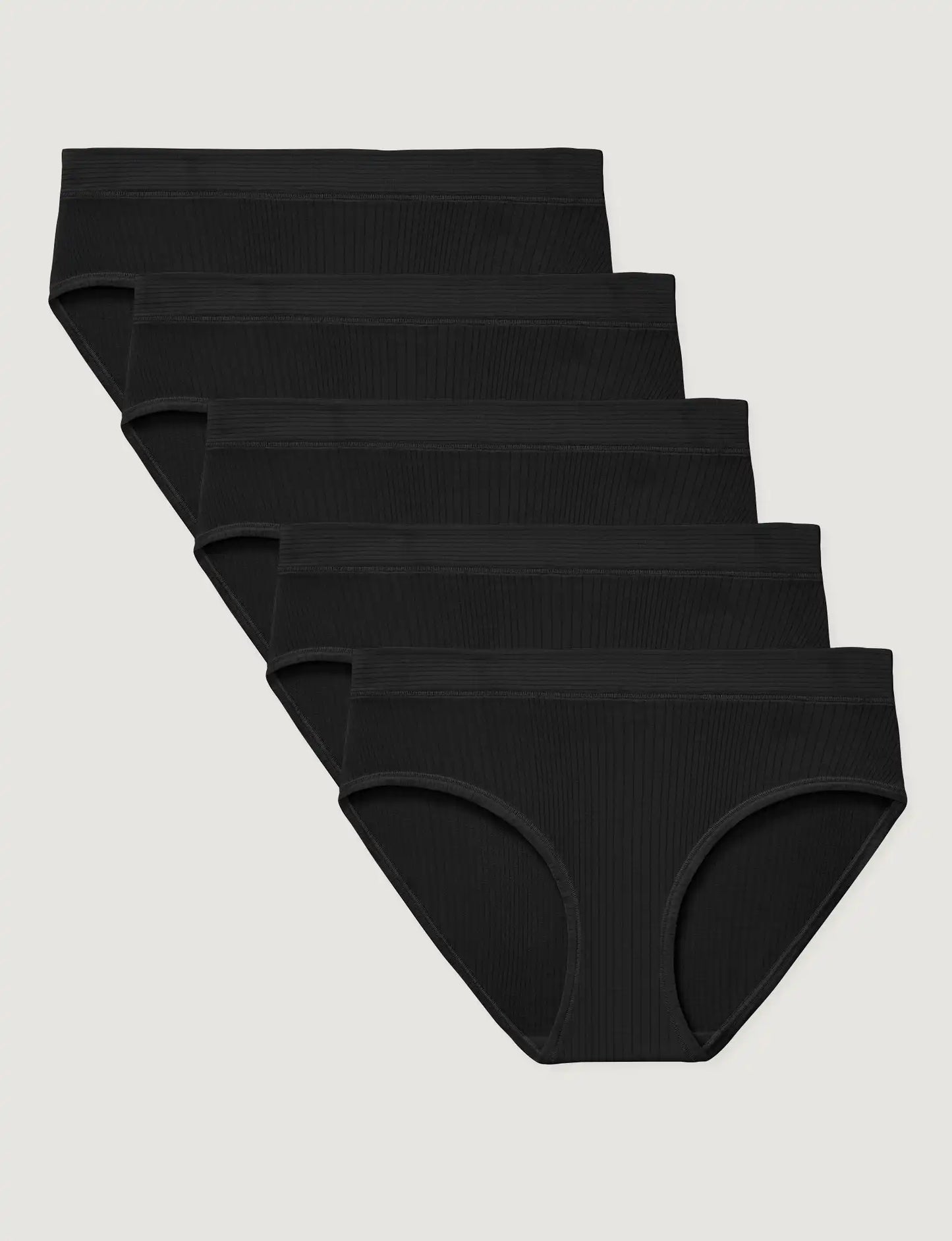 Women's Second Skin Luxe Rib Brief (5-Pack)