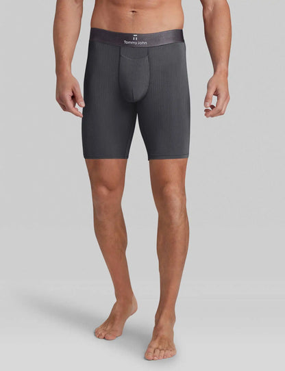 Second Skin Luxe Rib Boxer Brief 8"