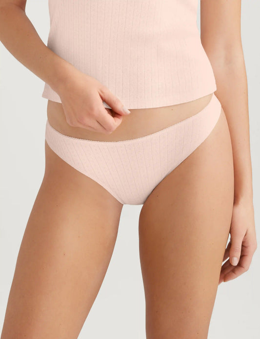 Women's Cotton Pointelle Thong