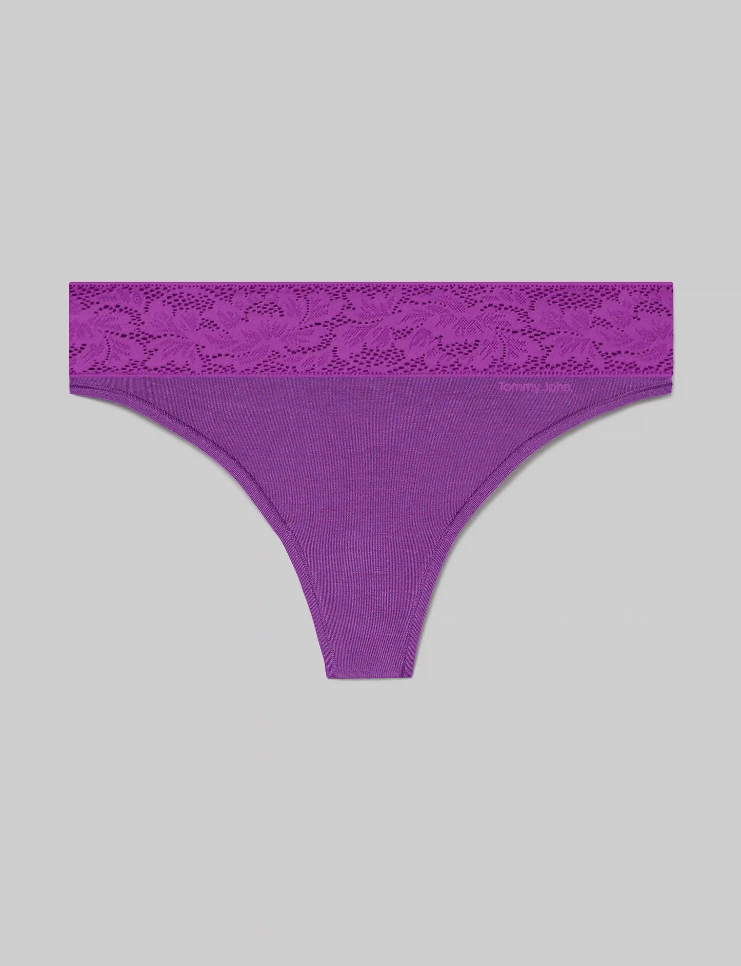 Women's Second Skin Thong, Lace Waist