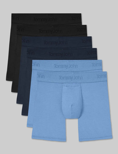 Second Skin Mid-Length Boxer Brief 6" (6-Pack)