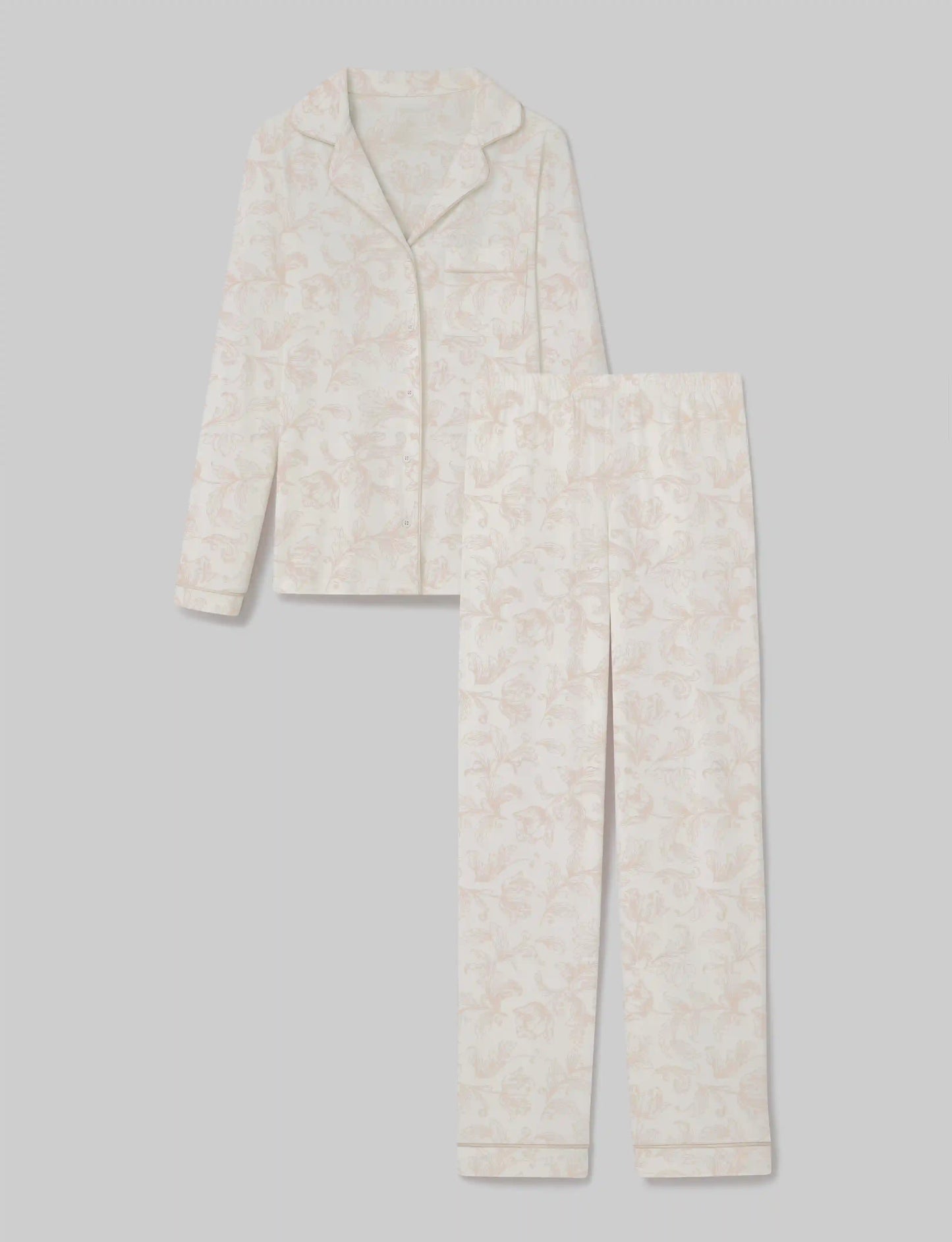 Women's Downtime Long Sleeve Pajama Top & Pant Set