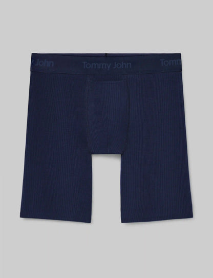 Second Skin Luxe Rib Boxer Brief 8"