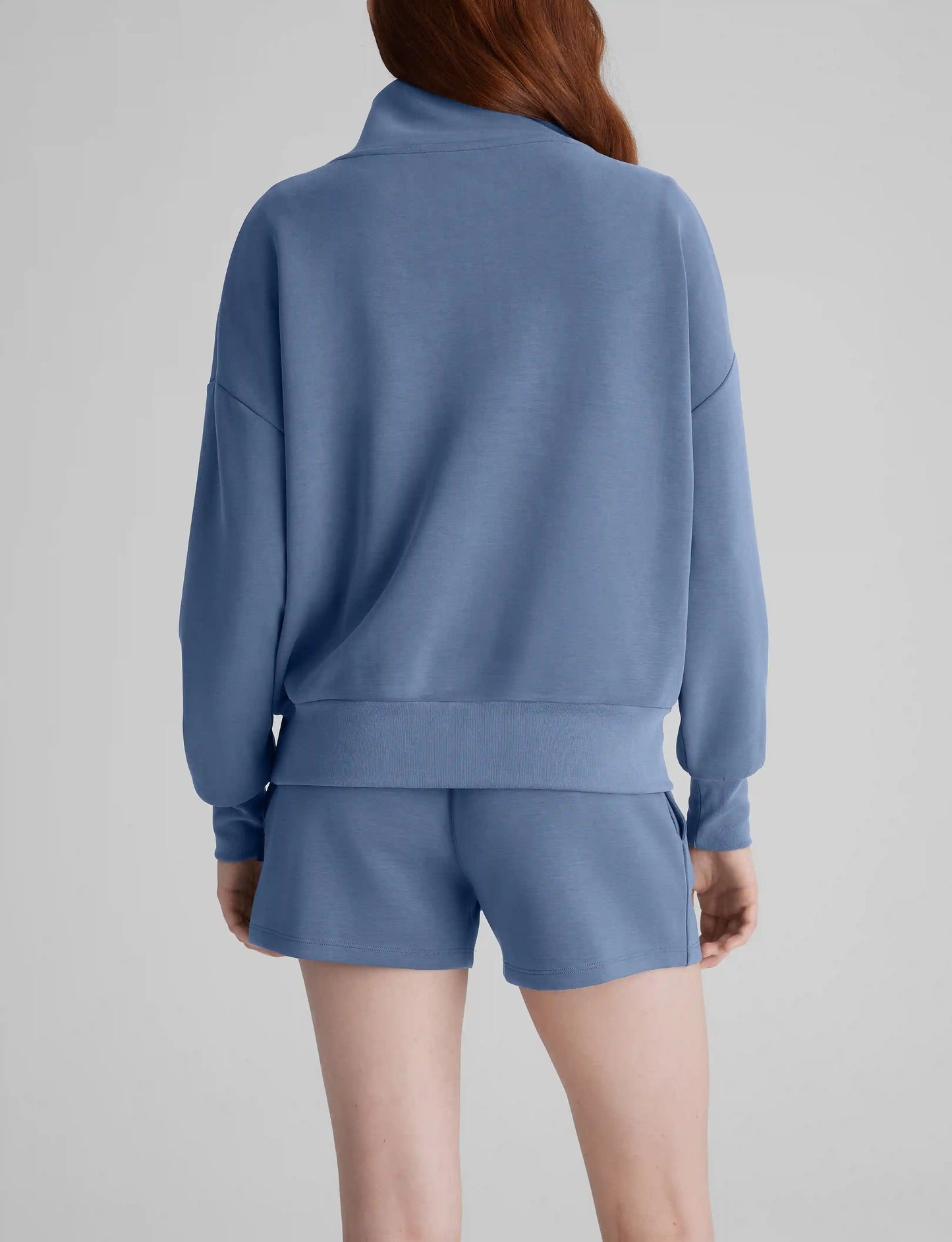 Women's Luxe Traveler Knit Quarter Zip & Short Set