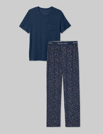 Second Skin Sleep Pocket Tee & Pant Set