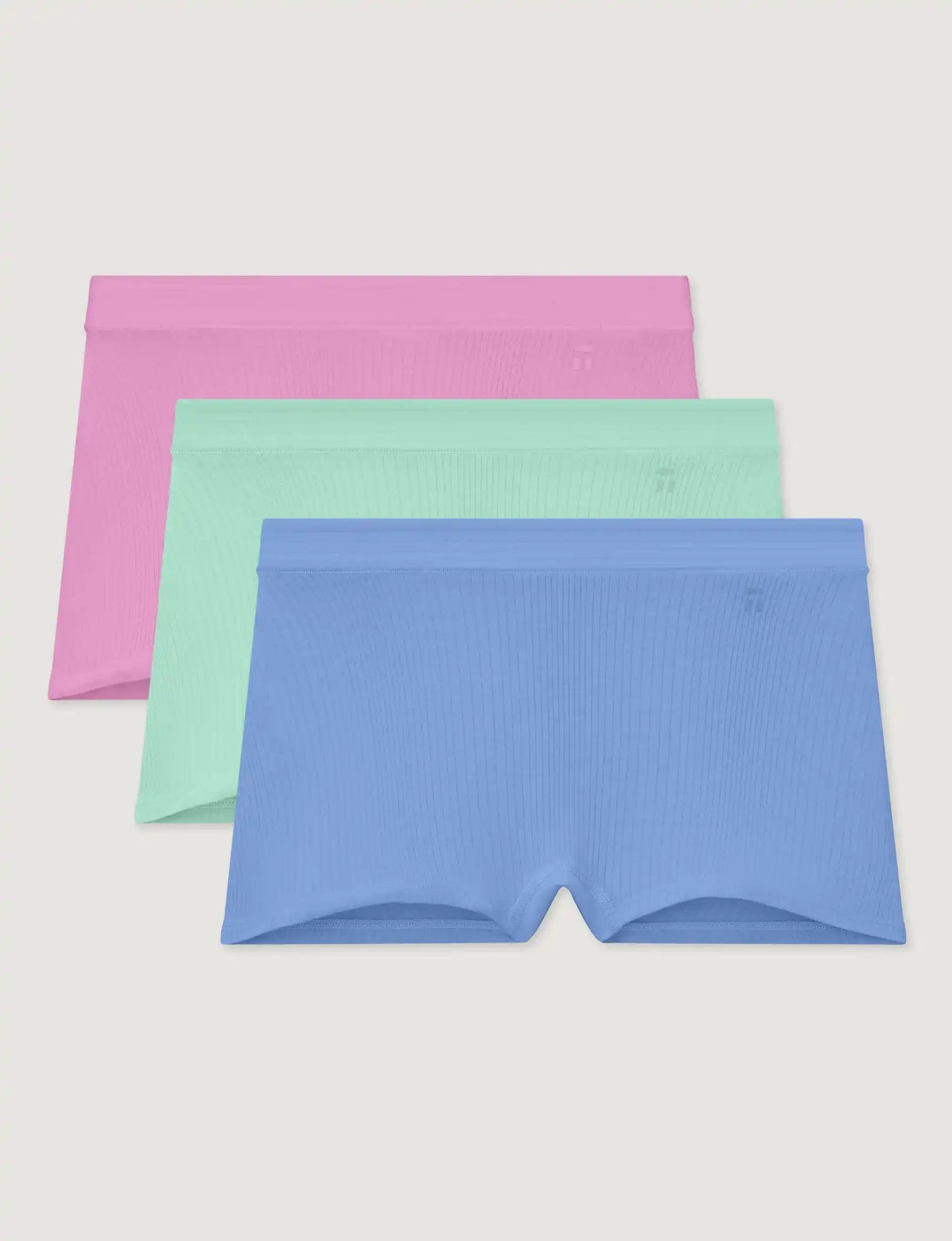 Women's Second Skin Luxe Rib Boyshort (3-Pack)