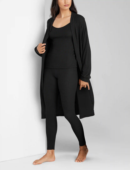 Women's Waffle Lounge Tank, Legging & Robe Set