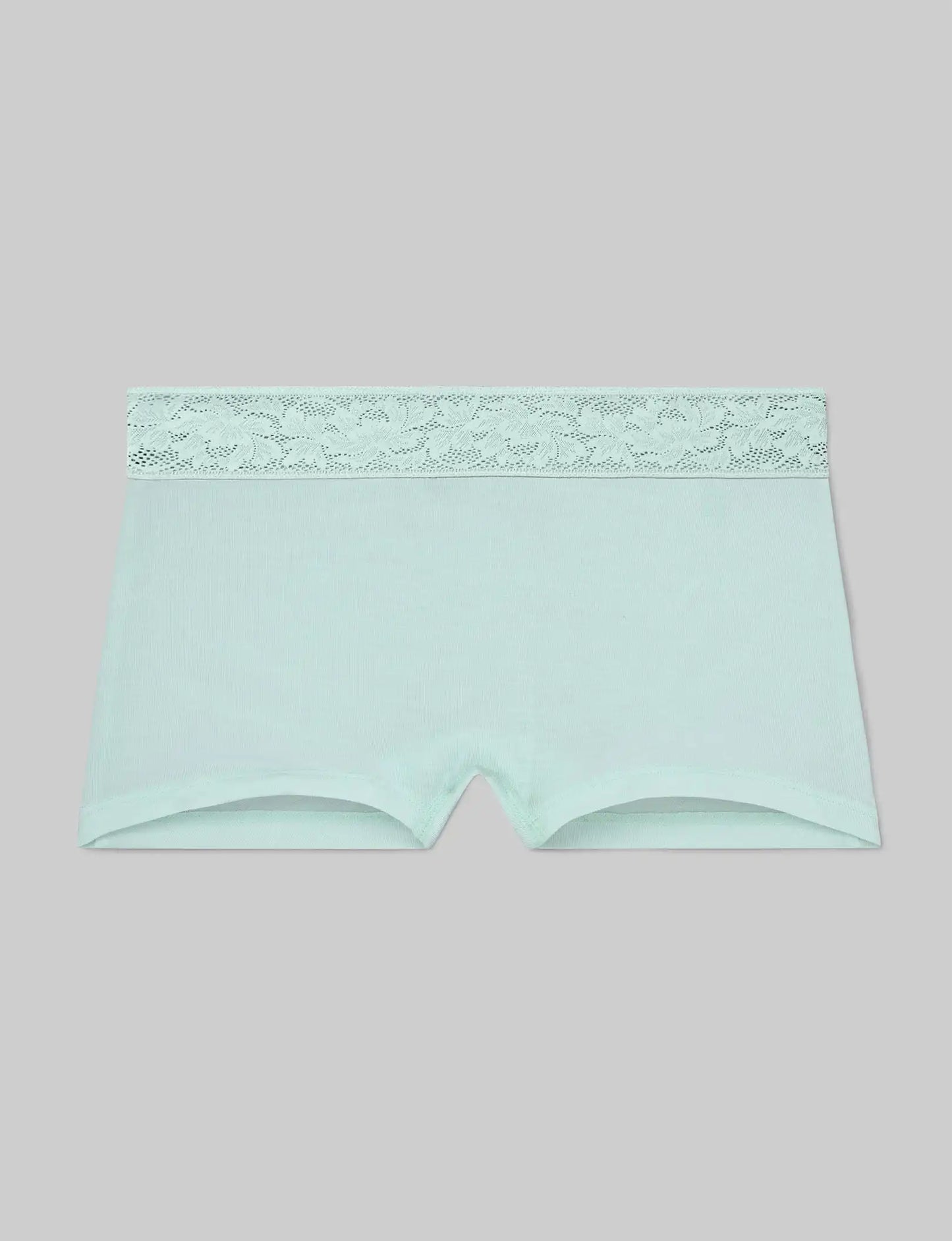 Women's Second Skin Boyshort, Lace Waist