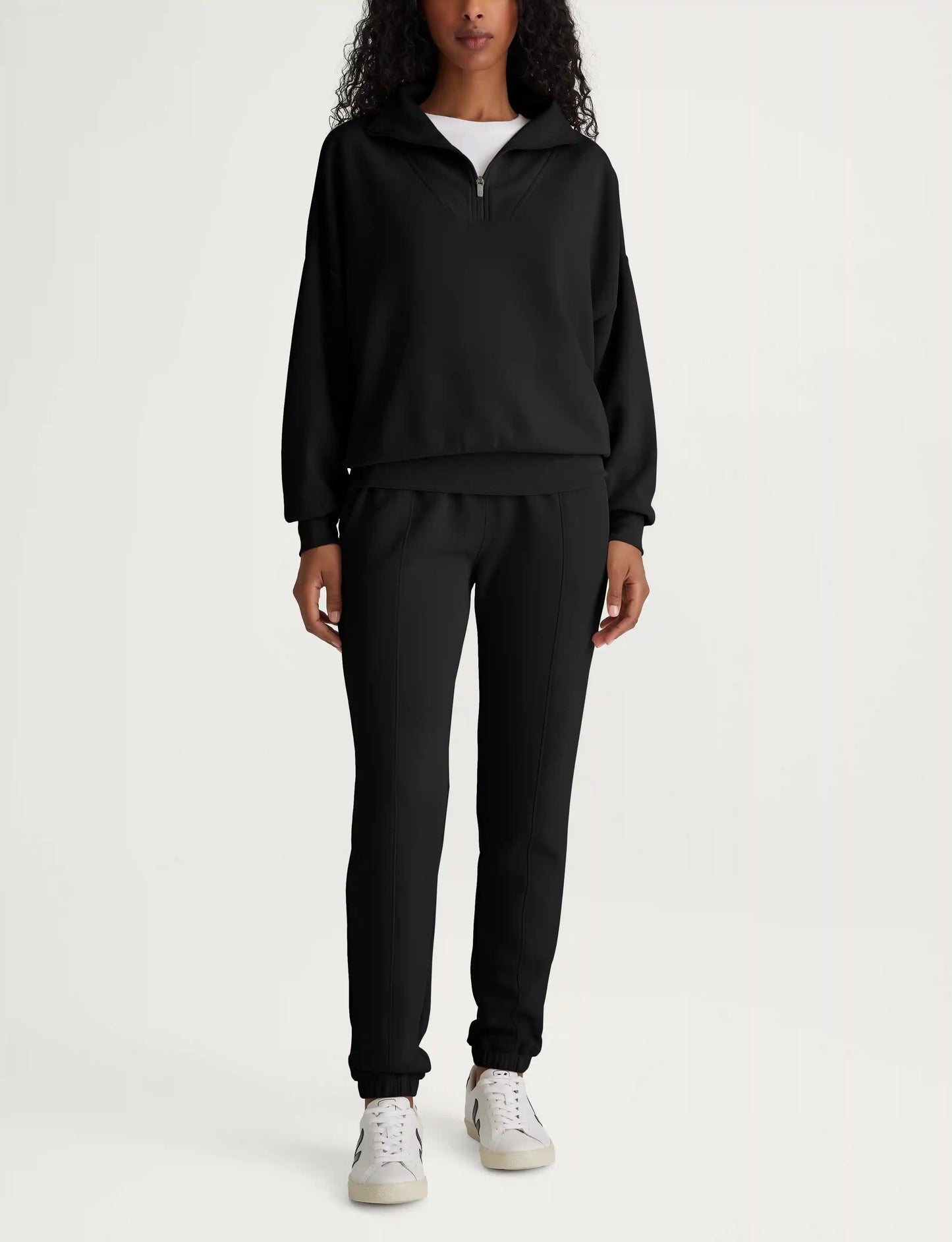 Women's Luxe Traveler Knit Quarter Zip & Jogger Set
