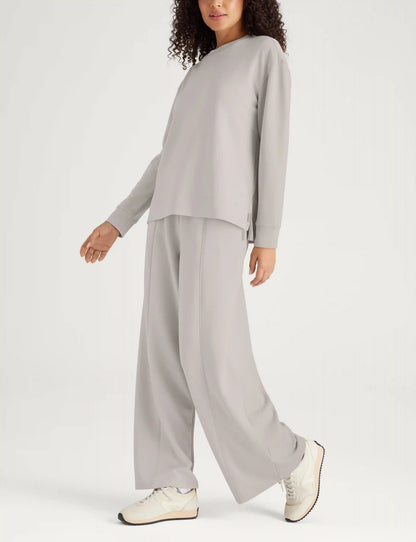 Women's Luxe Traveler Knit Long Sleeve Crew & Pant Set