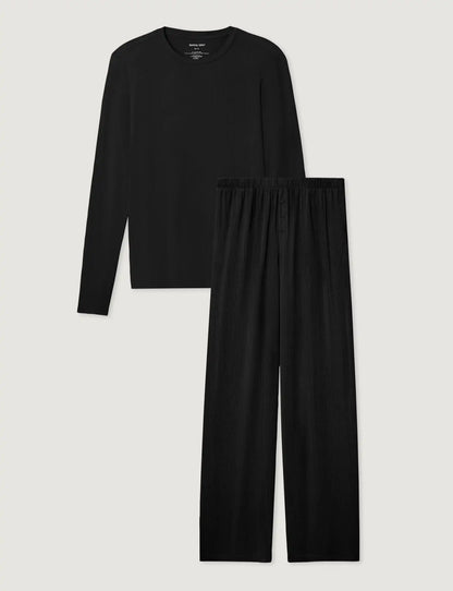 Women's Second Skin Luxe Rib Long Sleeve Crew Neck & Pant Set