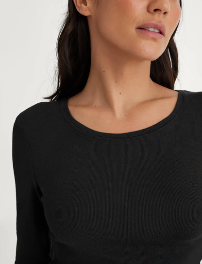 Women's Micro Rib Long Sleeve Tee