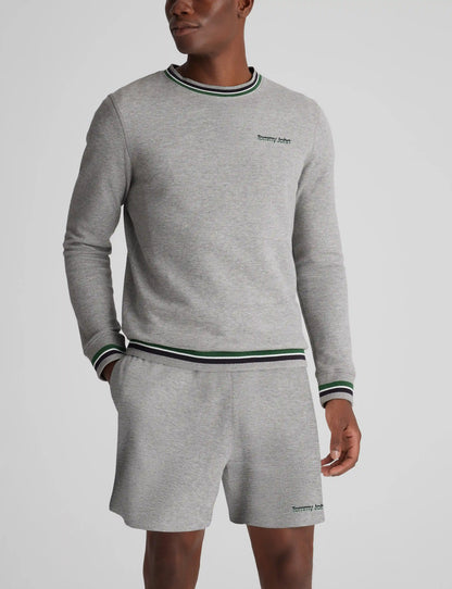 Varsity Stripe Crewneck Sweatshirt