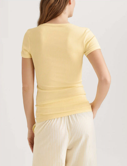 Women's Micro Rib Cap Sleeve Tee