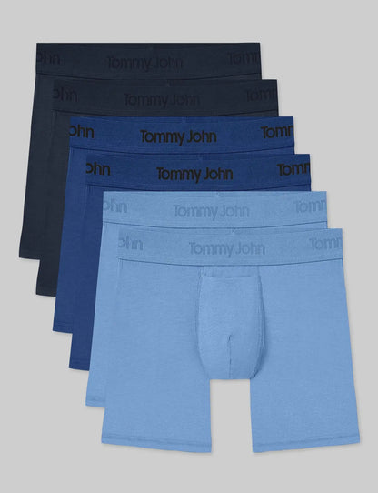 Second Skin Mid-Length Boxer Brief 6" (6-Pack)