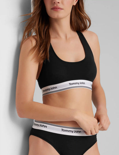 Signature Cotton Scoop Bralette