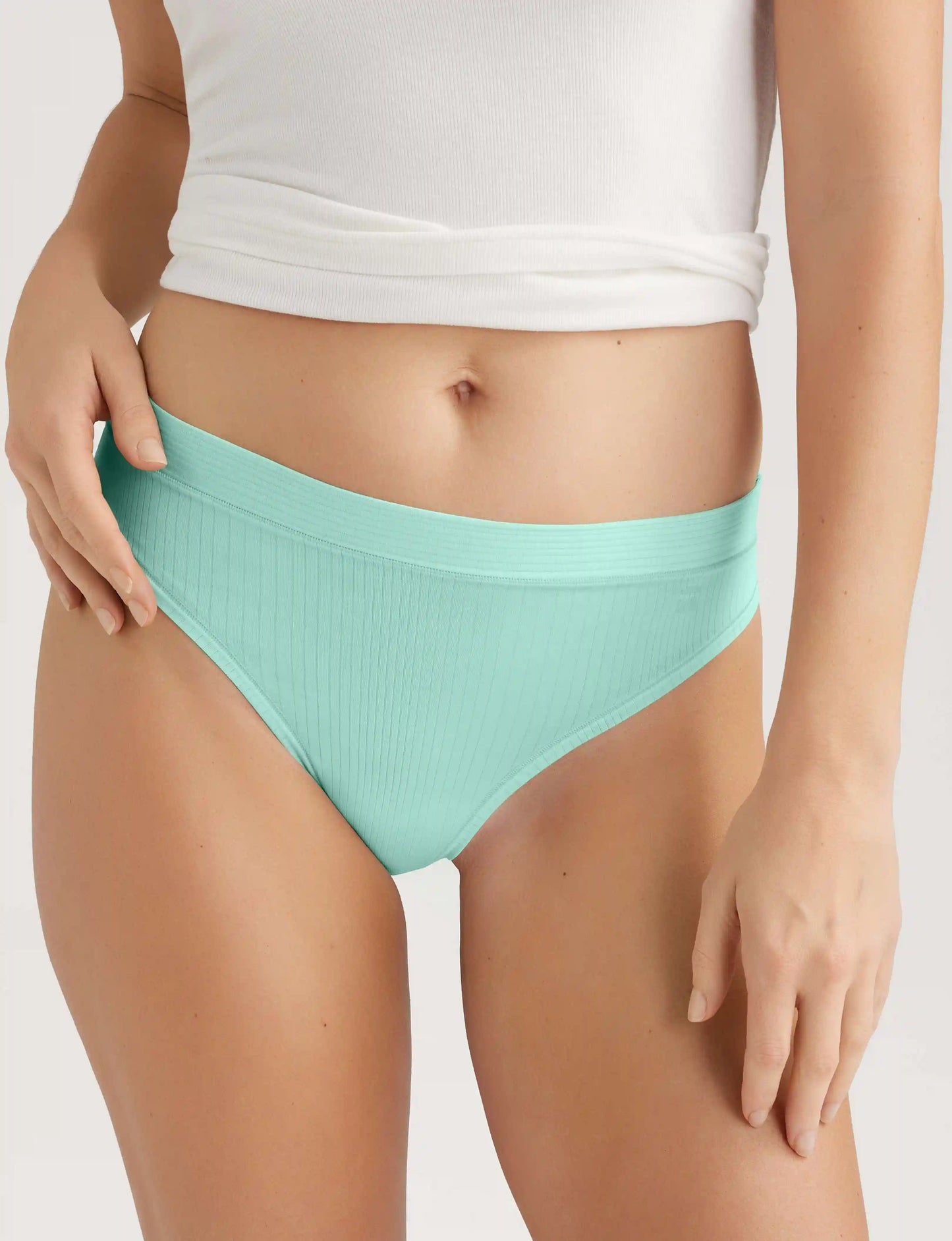 Women's Second Skin Luxe Rib Thong